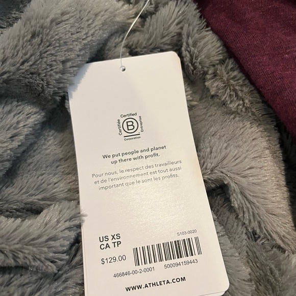 NWT Athleta Cozy Karma Funnel Neck Sweatshirt Size XS - Picture 7 of 11